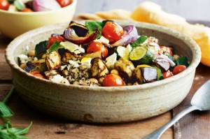 Quinoa and eggplant