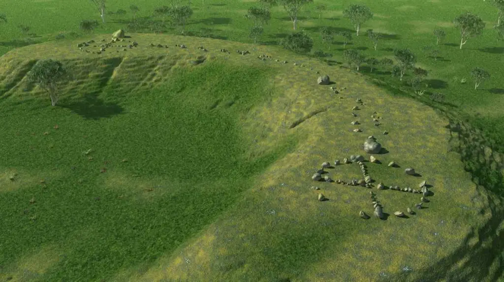 Figure 1 (Computer generated image of Standing Stones)