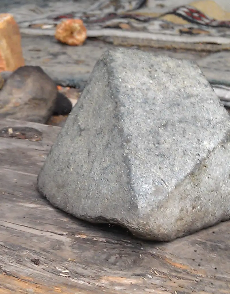 Figure 13 (Pyramid rock capstone used southern circle)