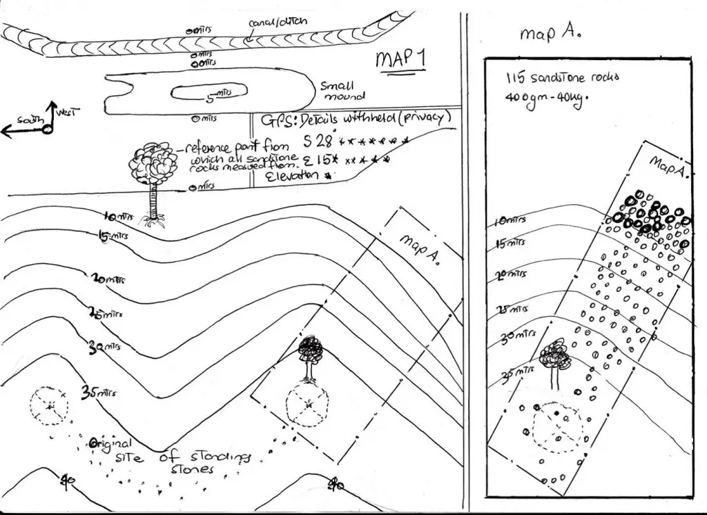 Figure 3 (Map 1) western slope of bigger mound