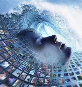 Information overload, conceptual image