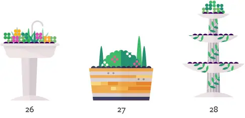 50 Ideas for Container Gardens - container-garden-26-28