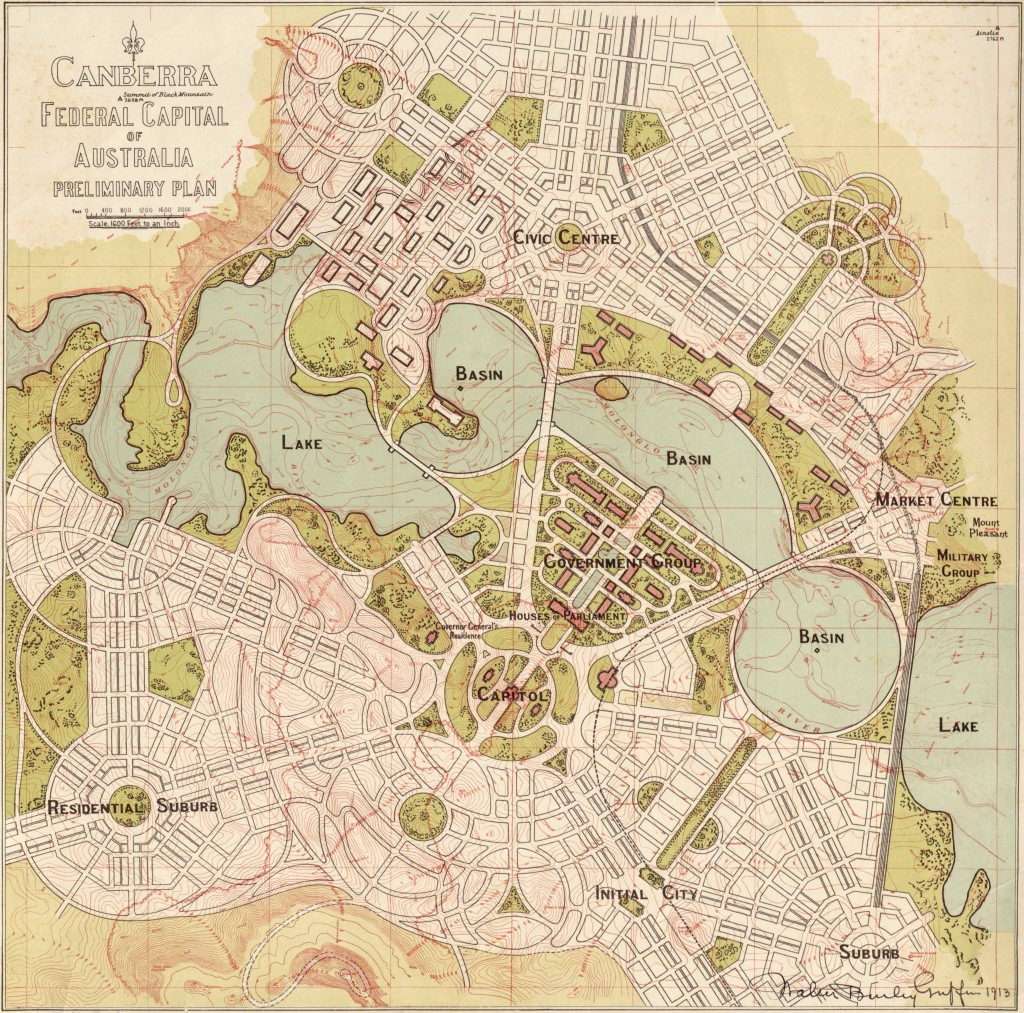 Cracking the Canberra Code - Plan by Walter Burley Griffin 1913