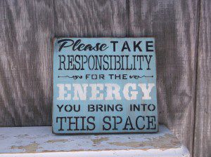 Taking Responsibility For Our Energy