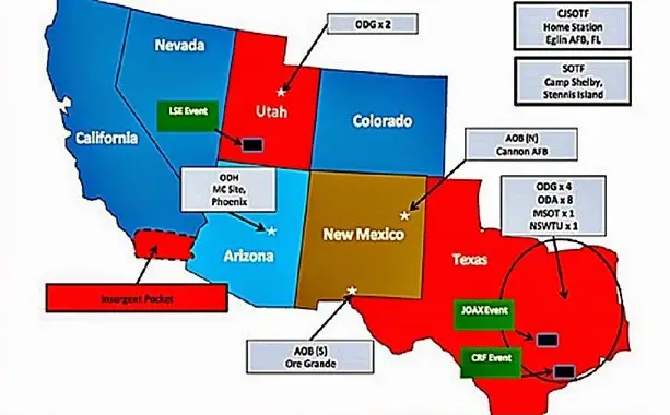 Jade Helm - The Deeper Implications - Jade Helm Operational Map