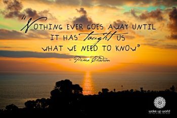 Mastering the Art of Containment (But Not Suppression) - Pema Chodron - Nothing ever goes away until taught what we need know