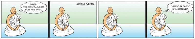 The Perilous Path Towards Awakening - Cartoon - Yoga Consciousness Enlightenment